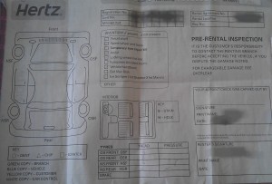 Hertz Pre-Inspection Check